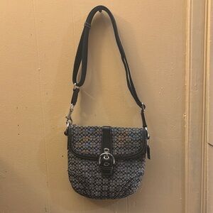 Coach Black/Grey Mini Soho Crossbody Bag